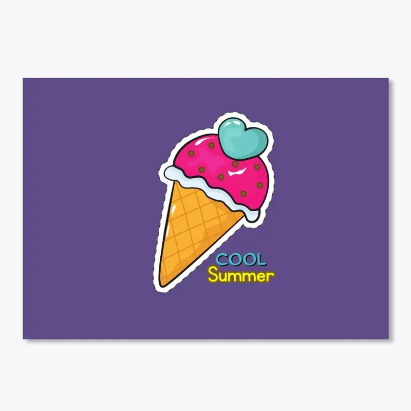  Cool Summer Cone: Apparel & Stickers"